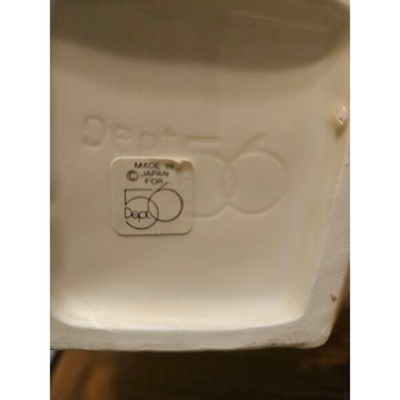 *RARE* Vintage DEPARTMENT 56 Americana Bird House TEA POT Flag 9-1/2" x 7" - Picture 5 of 5